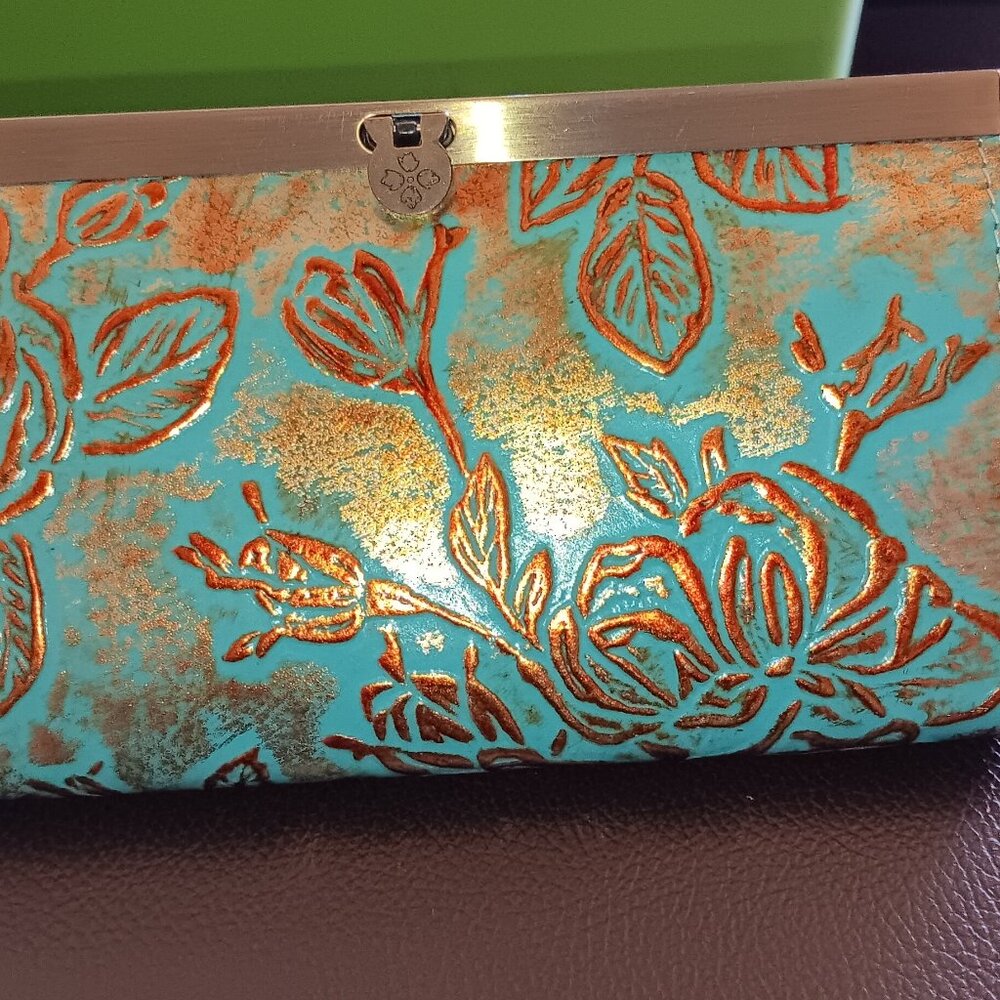 Patricia Nash Cauchy Tooled Leather Clutch